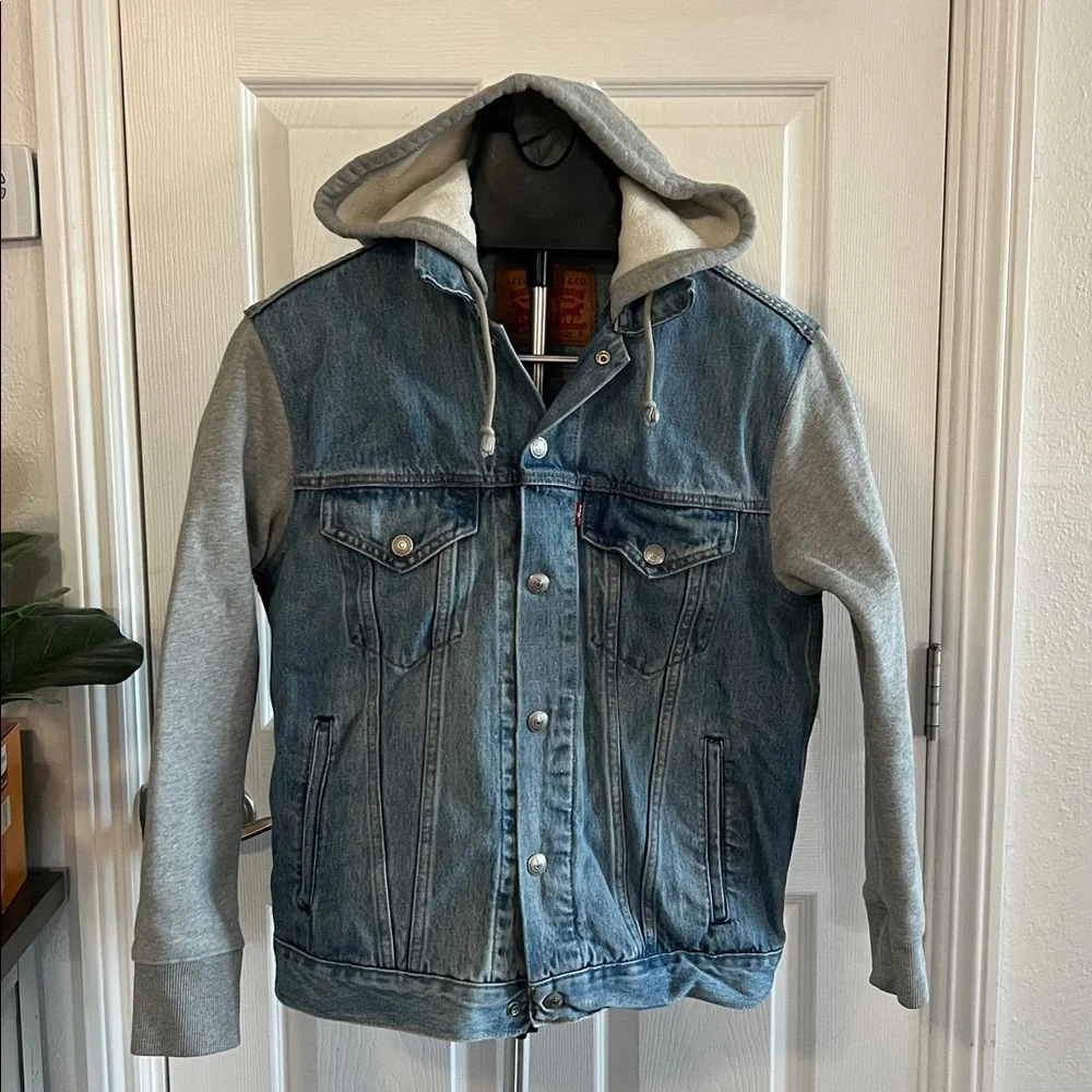 Levi’s Hybrid Hoodie men’s trucker jacket S - Picture 1 of 9